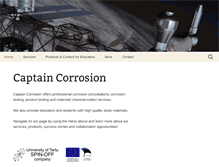 Tablet Screenshot of captaincorrosion.com